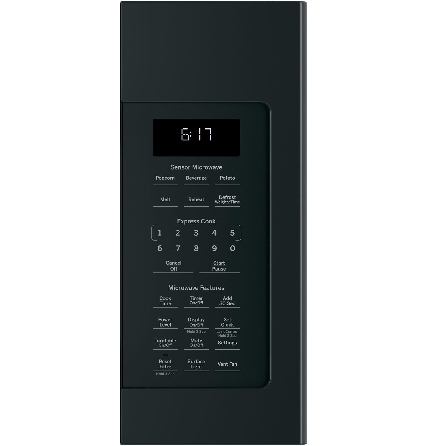 GE APPLIANCES JVM6175DKBB Ge Series 1.7 Cu. Ft. Over-the-range Sensor Microwave Oven