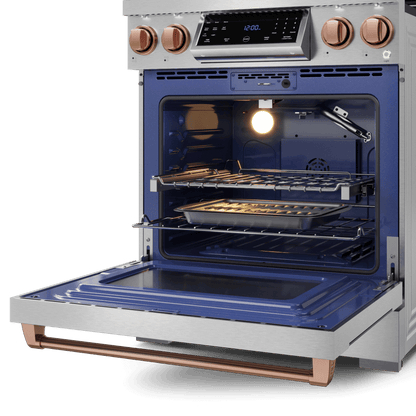 THOR KITCHEN RSG30RSG 30 Inch Professional Gas Range With Tilt Panel Touch Control In STA...