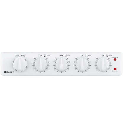 HOTPOINT RAS200DMWW Hotpoint 20"" Electric Free-standing Front-control Electric Range