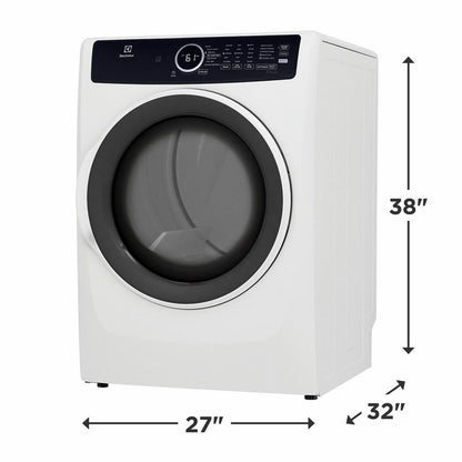 ELECTROLUX ELFE7437AW Electrolux Electric 8.0 Cu. Ft. Front Load Dryer