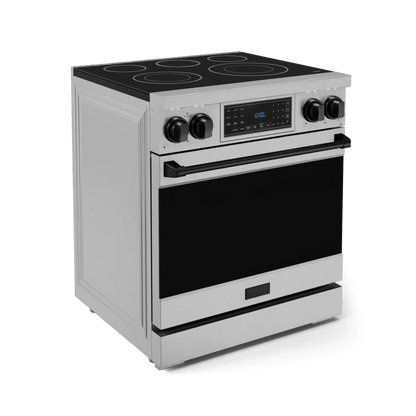 THOR KITCHEN RSE30BLK 30 Inch Professional Electric Range With Tilt Panel Touch Control I...