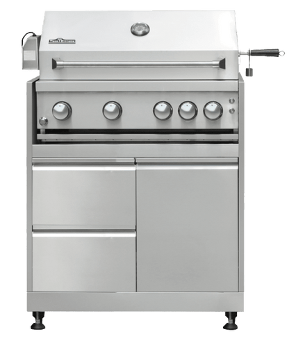 THOR KITCHEN MK04SS304 30 Inch 4-burner Gas BBQ Grill With Rotisserie In Stainless Steel