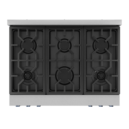 THOR KITCHEN RSG36BLU 36 Inch Professional Gas Range With Tilt Panel Touch Control In STA...