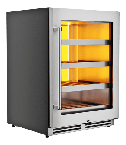 THOR KITCHEN TWC24UL 24 Inch Single Zone Wine Cooler, 45 Wine Bottle Capacity - Twc24ul ...