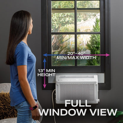 GE APPLIANCES AHTT06BC GE Profile Clearview 6,100 BTU Smart Ultra Quiet Window Air CON...