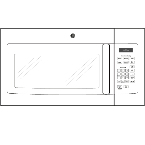 GE APPLIANCES JVM3160DFCC Ge 1.6 Cu. Ft. Over-the-range Microwave Oven