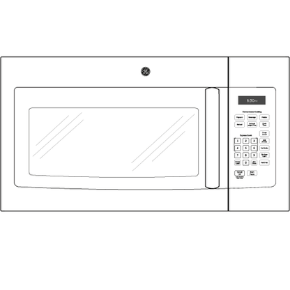 GE APPLIANCES JVM3160DFCC Ge 1.6 Cu. Ft. Over-the-range Microwave Oven