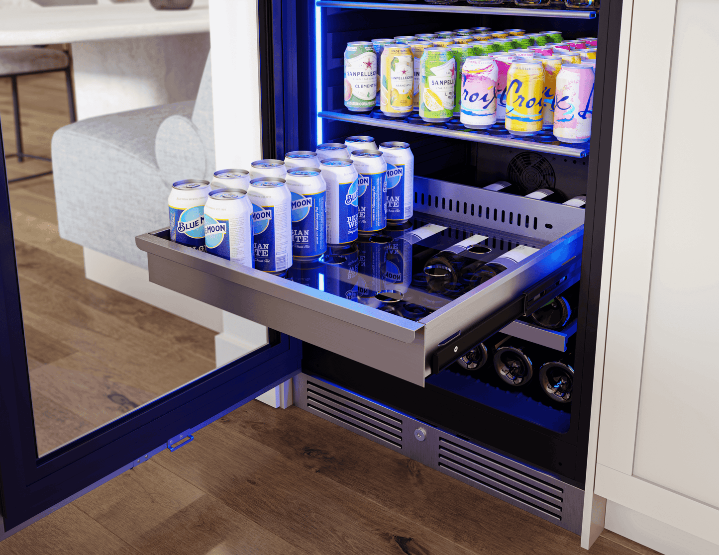 ZEPHYR PRB24F01BG Zephyr 24"" Full Size Single Zone Beverage Cooler