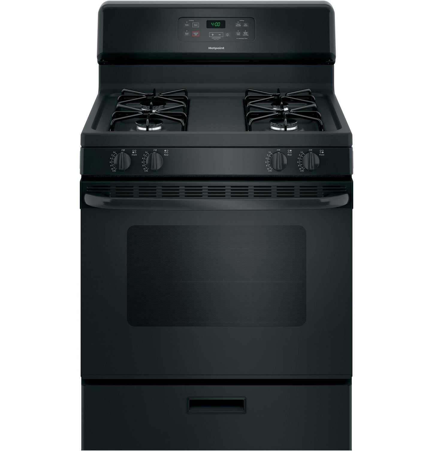 HOTPOINT RGBS400DMBB Hotpoint 30"" Free-standing Standard Clean Gas Range