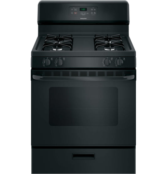 HOTPOINT RGBS400DMBB Hotpoint 30"" Free-standing Standard Clean Gas Range