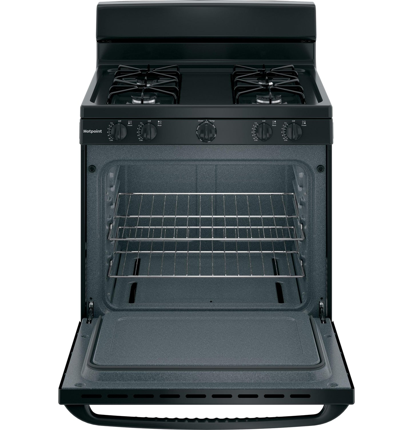 HOTPOINT RGBS300DMBB Hotpoint 30"" Free-standing Gas Range