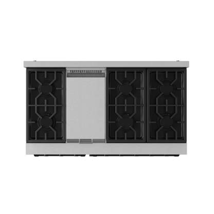 THOR KITCHEN RSG48ELPBLK 48 Inch Professional Lp Range With Tilt Panel Touch Control In STAI...