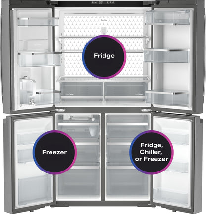 GE APPLIANCES PAE28BYTFS GE Profile Energy Star 28.3 Cu. Ft. Quad-door Refrigerator W...