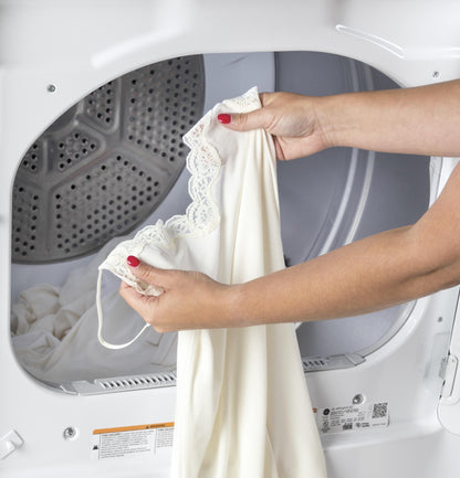 GE APPLIANCES GTD45EASJWS Ge 7.2 Cu. Ft. Capacity Aluminized Alloy Drum Electric Dryer WIT...