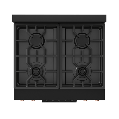 THOR KITCHEN RSG30BRSG 30 Inch Professional Gas Range With Tilt Panel Touch Control In BLA...