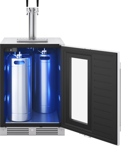 ZEPHYR PRKB24C01AG Zephyr 24"" Kegerator & Beverage Cooler