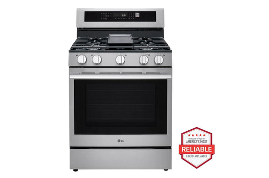 LG LRGN6325X 6.3 Cu. Ft. Smart Wi-fi Enabled Probake Convection Gas Range WIT...