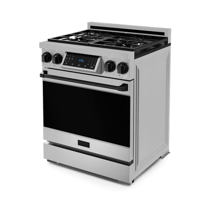THOR KITCHEN RSG30BLK 30 Inch Professional Gas Range With Tilt Panel Touch Control In STA...