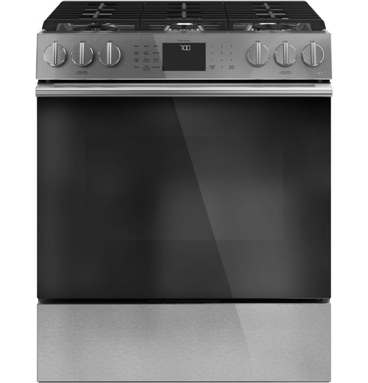 CAFE CGS700M2NS5 Cafe 30"" Smart Slide-in, Front-control, Gas Range With CONVEC...