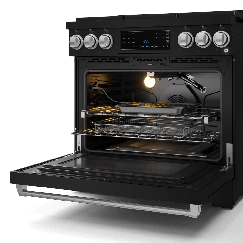 THOR KITCHEN RSG36BSS 36 Inch Professional Gas Range With Tilt Panel Touch Control In STA...