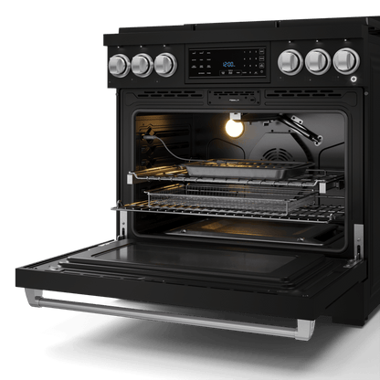 THOR KITCHEN RSG36BSS 36 Inch Professional Gas Range With Tilt Panel Touch Control In STA...