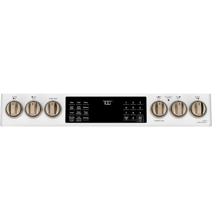 CAFE CES700P4MW2 Cafe 30"" Slide-in Front Control Radiant and Convection Range