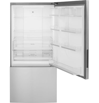 GE APPLIANCES GBE17HYRFS Ge Energy Star 17.7 Cu. Ft. Counter-depth Bottom-freezer REFR...