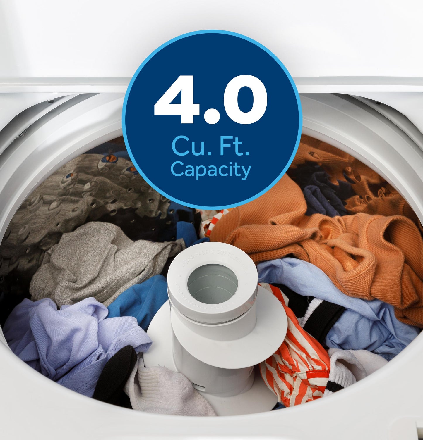 GE APPLIANCES GTW325ASWWW Ge 4.0 Cu. Ft. Capacity Washer With Stainless Steel Basket and W...