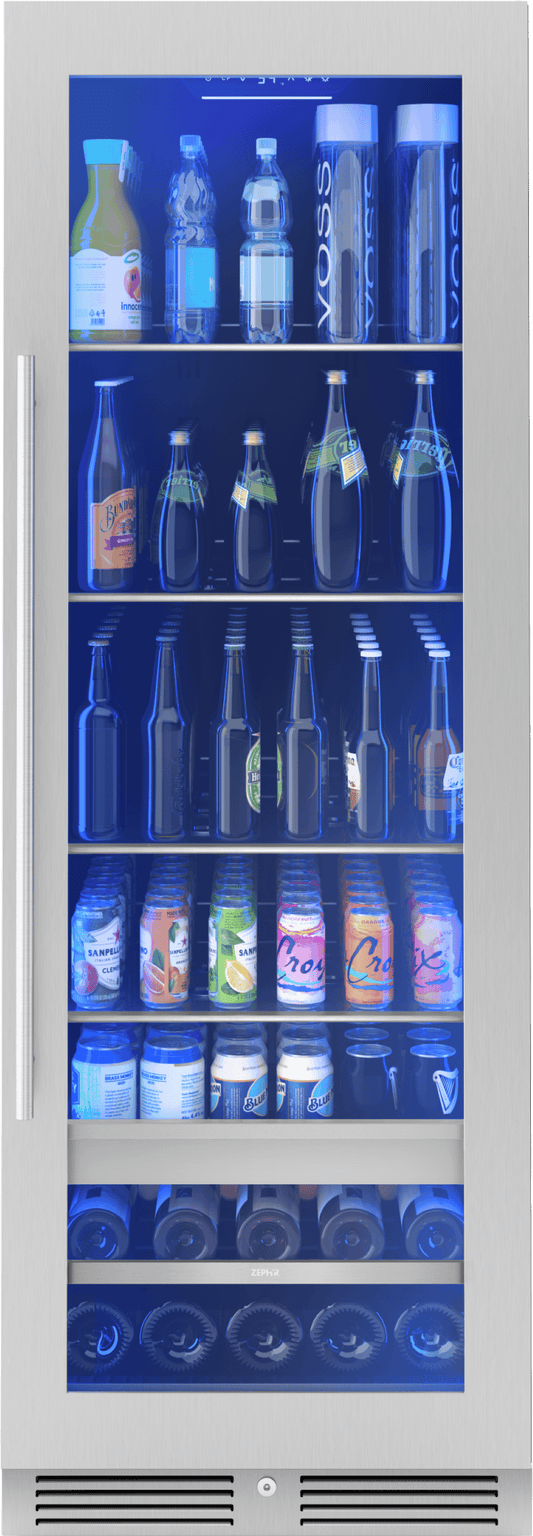 ZEPHYR PRB24F01BG Zephyr 24"" Full Size Single Zone Beverage Cooler