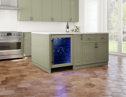 ZEPHYR PRW24C02CPG Zephyr 24"" Panel Ready Dual Zone Wine Cooler