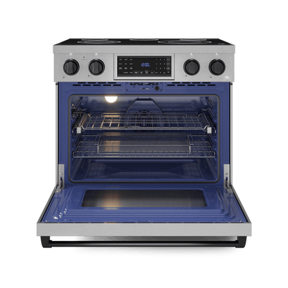 THOR KITCHEN RSE36BLK 36 Inch Professional Electric Range With Tilt Panel Touch Control I...