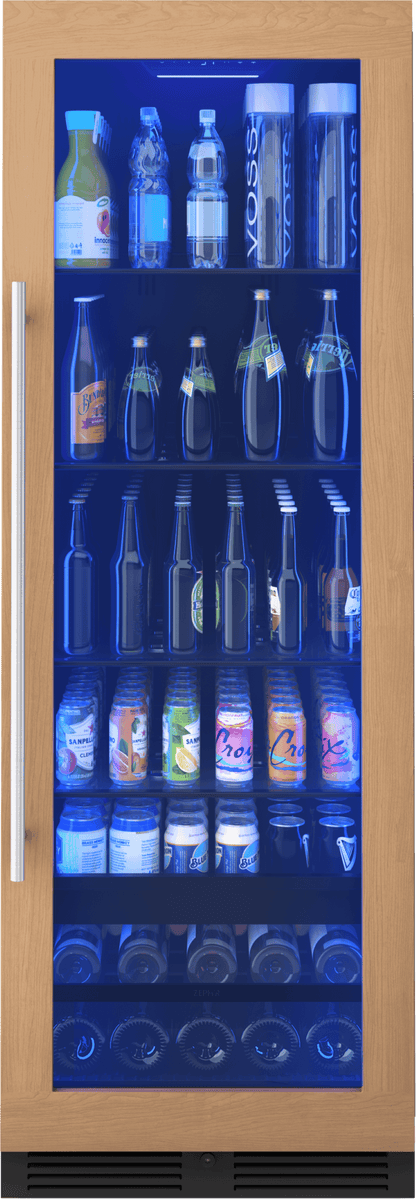 ZEPHYR PRB24F01BPG Zephyr 24"" Full Size Panel Ready Single Zone Beverage Cooler
