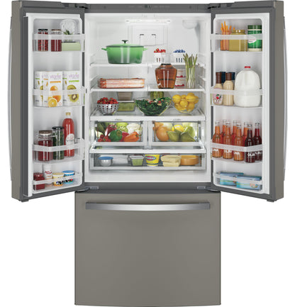 GE APPLIANCES GWE19JMLES Ge Energy Star 18.6 Cu. Ft. Counter-depth French-door REFRIGE...