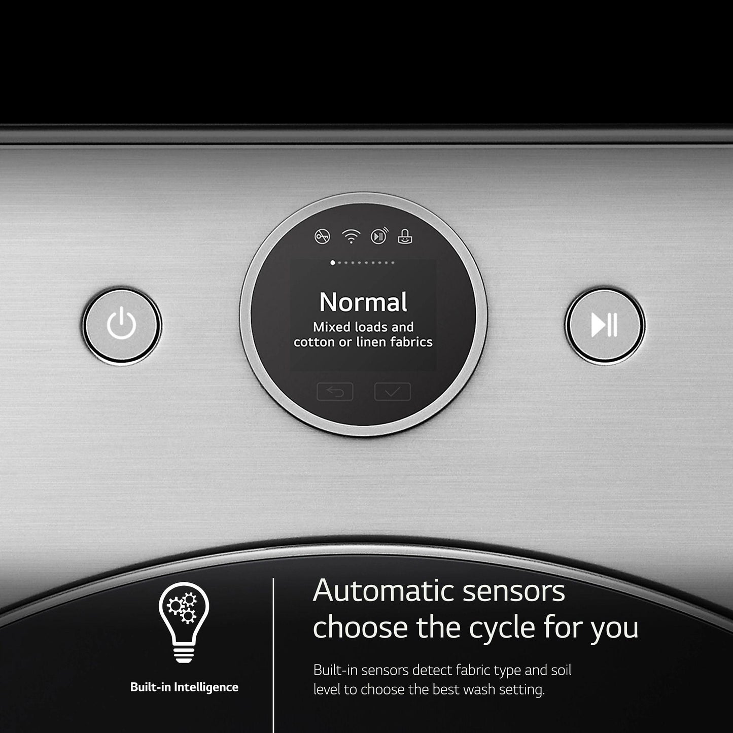 LG WM5500HVA 4.5 Cu. Ft. Capacity Smart Front Load Energy Star Washer With TURBO...