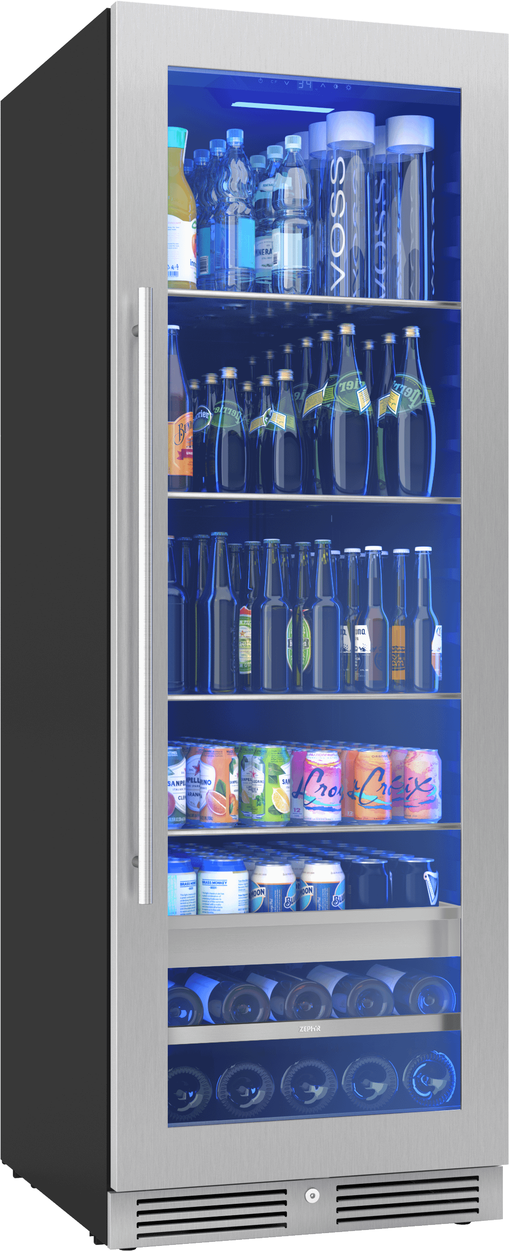 ZEPHYR PRB24F01BG Zephyr 24"" Full Size Single Zone Beverage Cooler