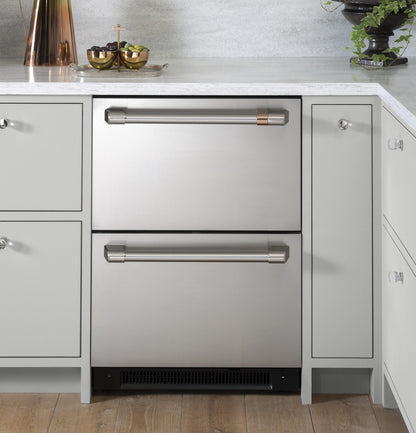 CAFE CDE06RP2NS1 Cafe Cafe 5.7 Cu. Ft. Built-in Dual-drawer Refrigerator