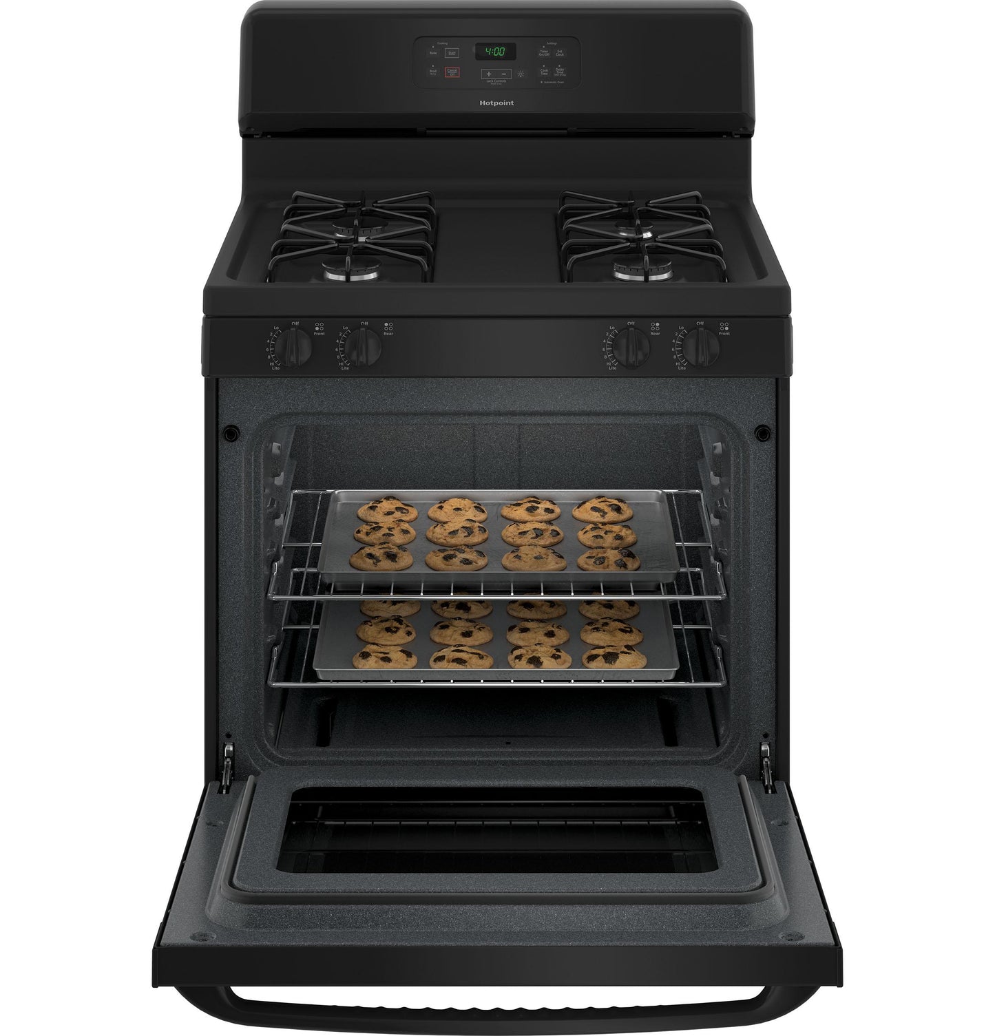 HOTPOINT RGBS400DMBB Hotpoint 30"" Free-standing Standard Clean Gas Range