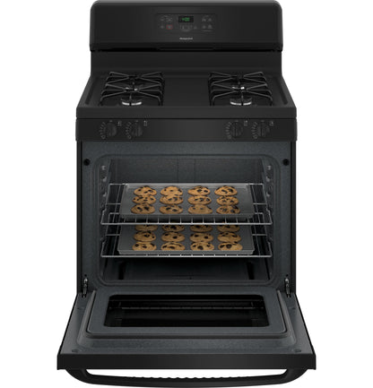 HOTPOINT RGBS400DMBB Hotpoint 30"" Free-standing Standard Clean Gas Range