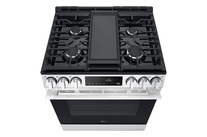 LG LSGL5833X 5.8 Cu. Ft. Smart Gas Slide-in Range With Convection, Air Fry and E...