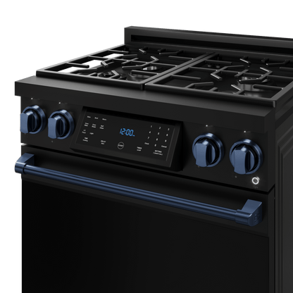 THOR KITCHEN RSG30BBLU 30 Inch Professional Gas Range With Tilt Panel Touch Control In BLA...