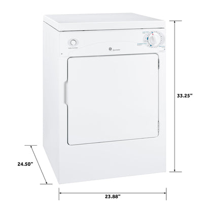 GE APPLIANCES DSKP333ECWW GE Appliances Spacemaker 120v Portable Electric Dryer