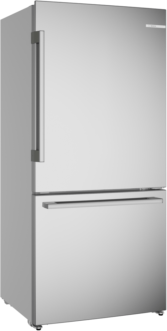 BOSCH B33CM10SNS 100 Series, Free-standing Fridge-freezer With Freezer At Bottom, BR...