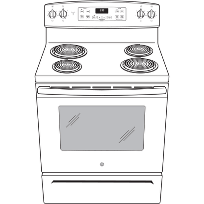 GE APPLIANCES JB256DMBB Ge 30"" Free-standing Electric Range
