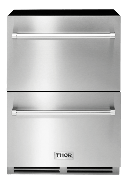 THOR KITCHEN TRF24U 24-inch Indoor Outdoor Refrigerator Drawer In Stainless Steel