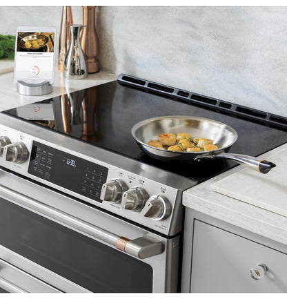 CAFE CHS900P2MS1 Cafe 30"" Slide-in Front Control Induction and Convection RANG...