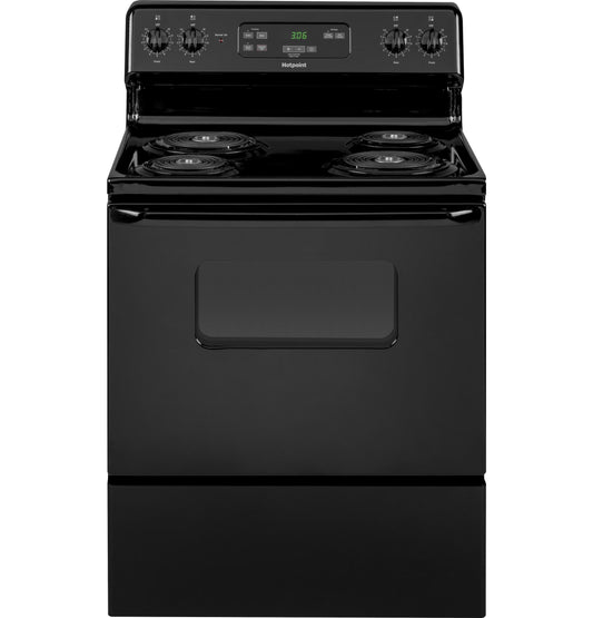HOTPOINT RBS360DMBB Hotpoint 30"" Free-standing Standard Clean Electric Range
