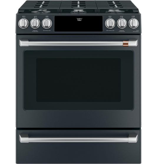 CAFE CGS700P3MD1 Cafe 30"" Slide-in Front Control Gas Oven With Convection RANG...