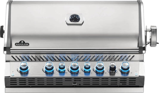 NAPOLEON BBQ BIPRO665RBPSS3 Built-in Prestige Pro 665 Rb Infrared Rear Burner Stainless Steel , ...