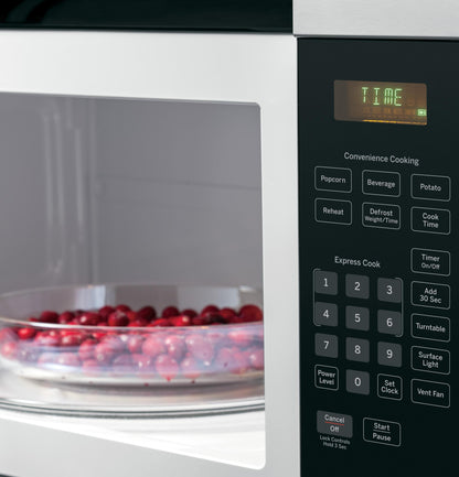 GE APPLIANCES JVM3160RFSS Ge 1.6 Cu. Ft. Over-the-range Microwave Oven