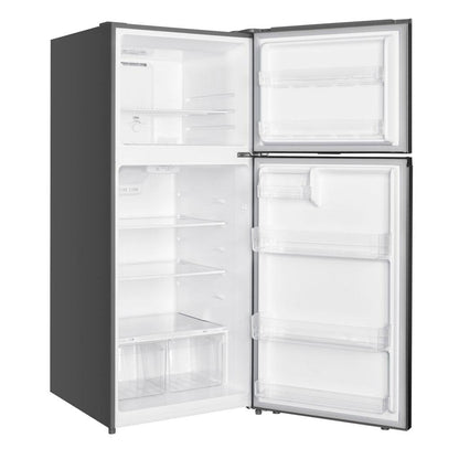 DANBY WFF176SL Woods 18.0 Cu. Ft. Top Mount Frost-free Fridge In Stainless Steel Look